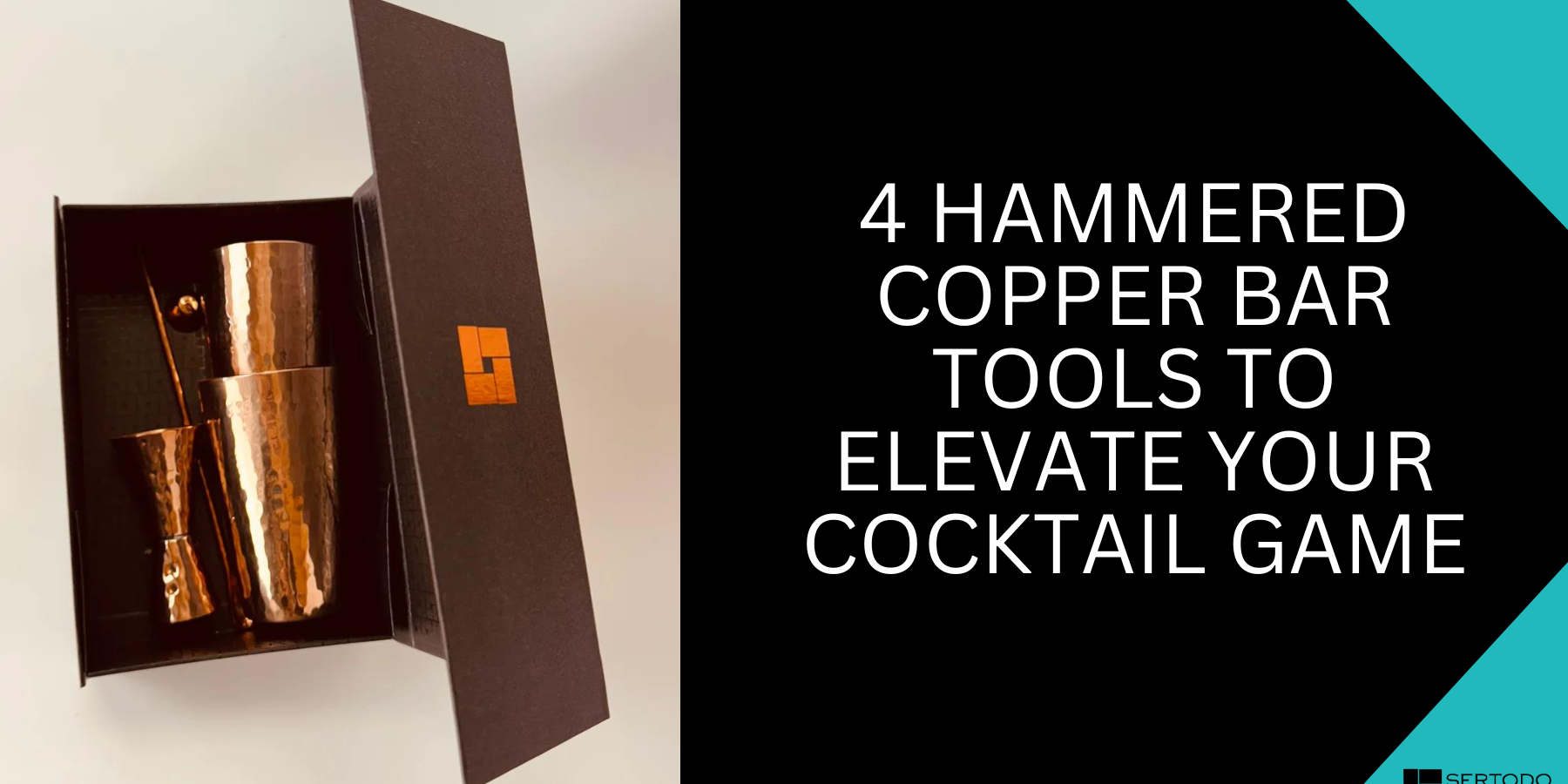 Hammered copper bar tools to elevate your cocktail game