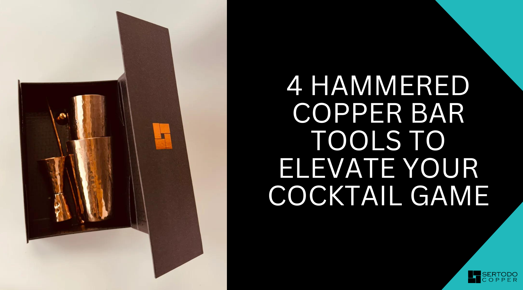 Hammered copper bar tools to elevate your cocktail game