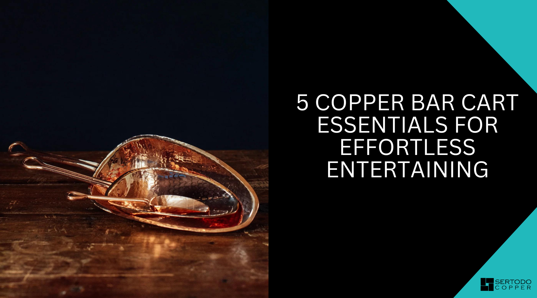 Copper bar cart essentials for effortless entertaining