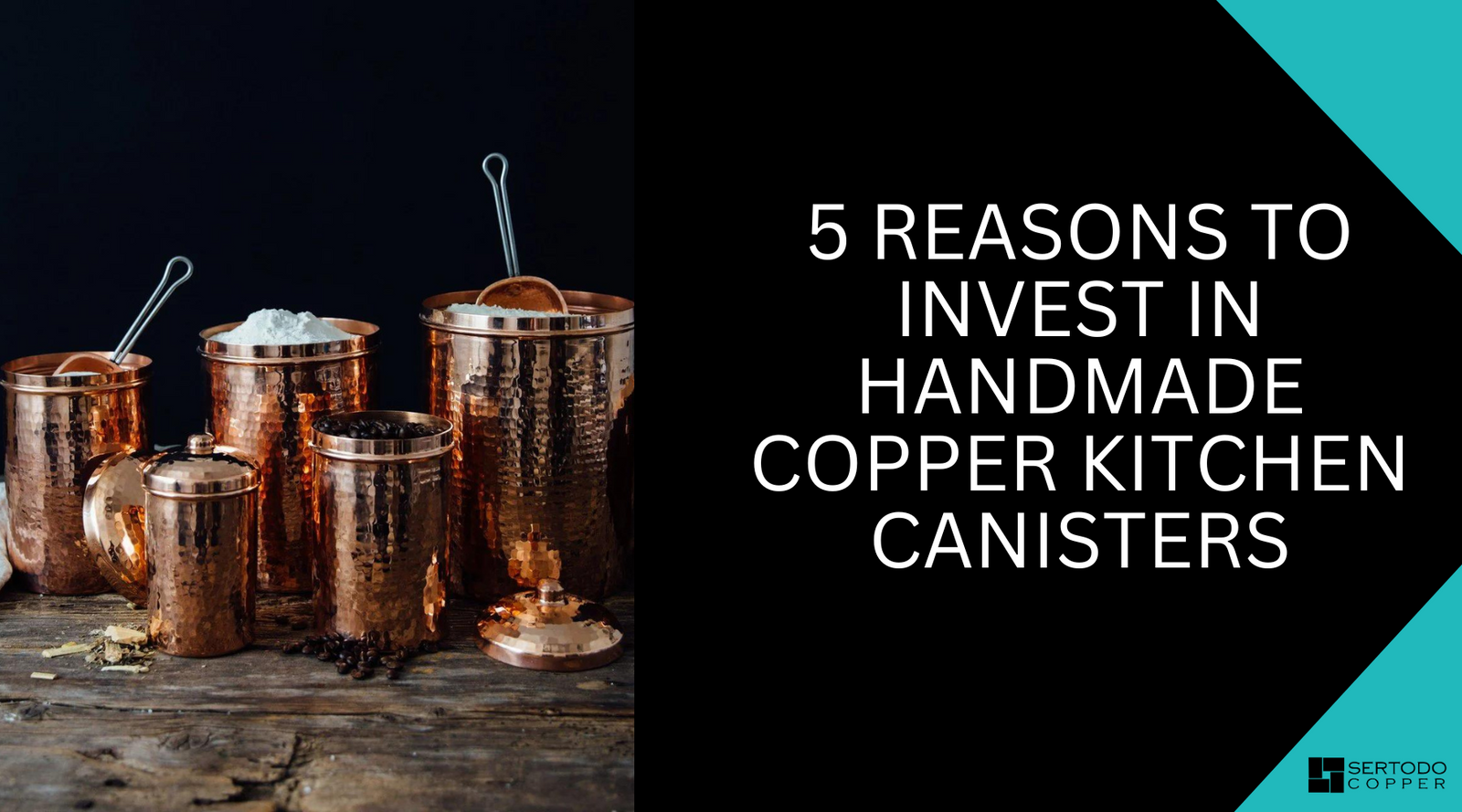 Invest in hanamde Copper Kitchen Canisters