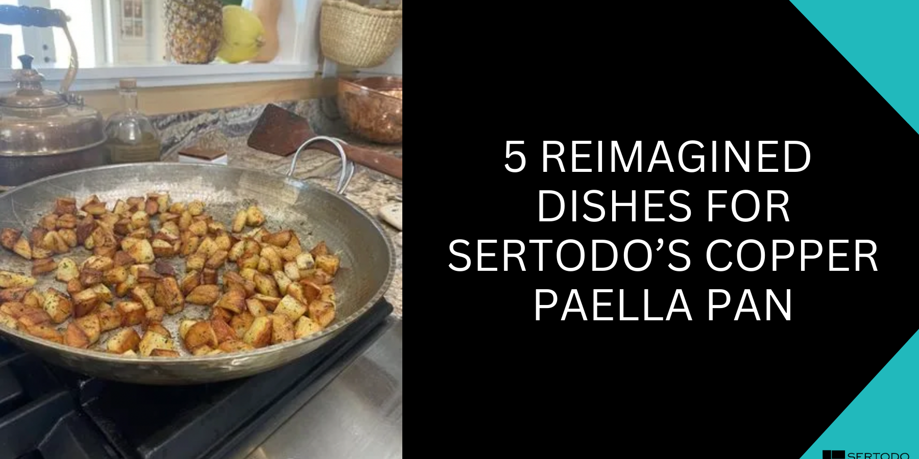Reimagined dishes for copper paella pan