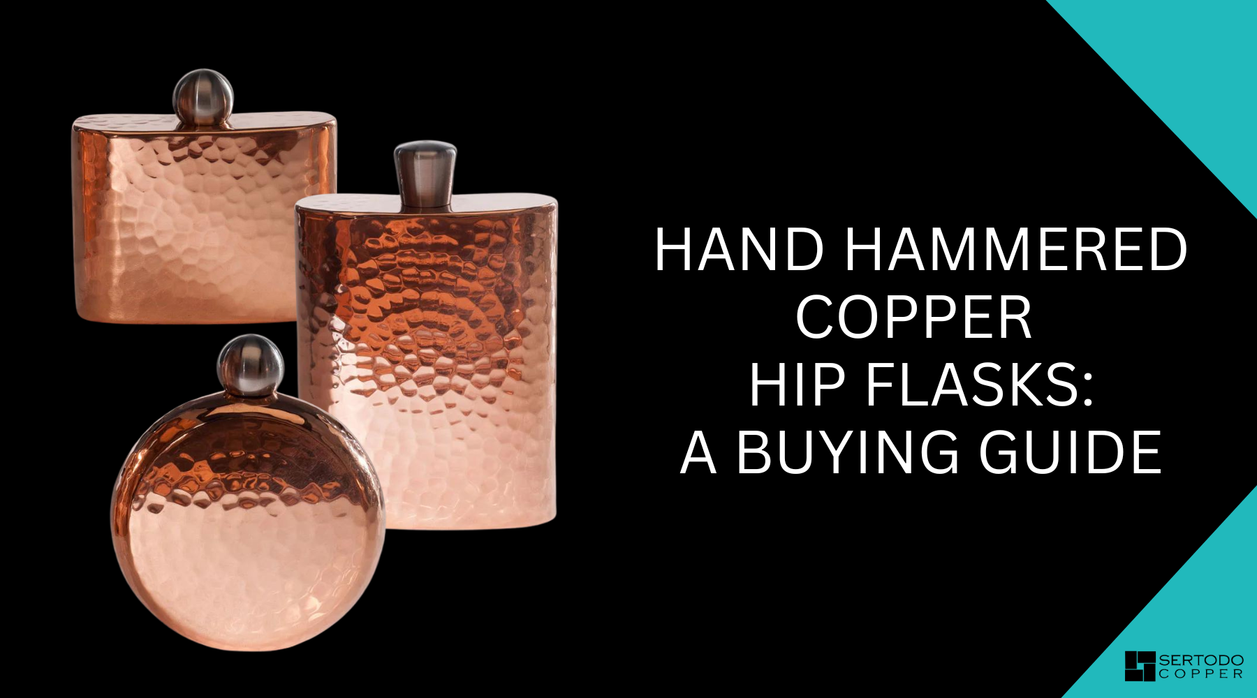 Hammered Copper Flasks