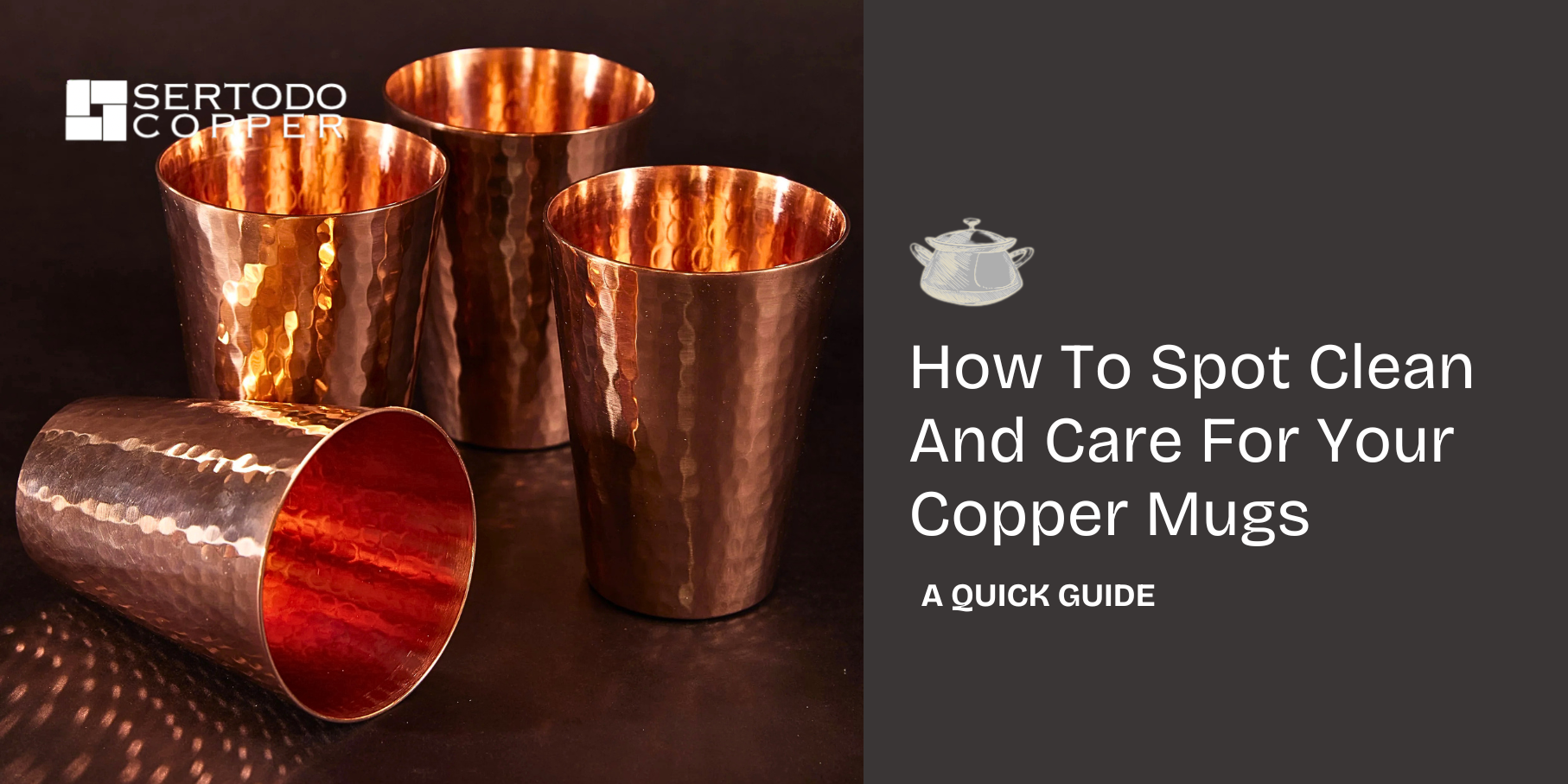 Spot cleaning copper cups