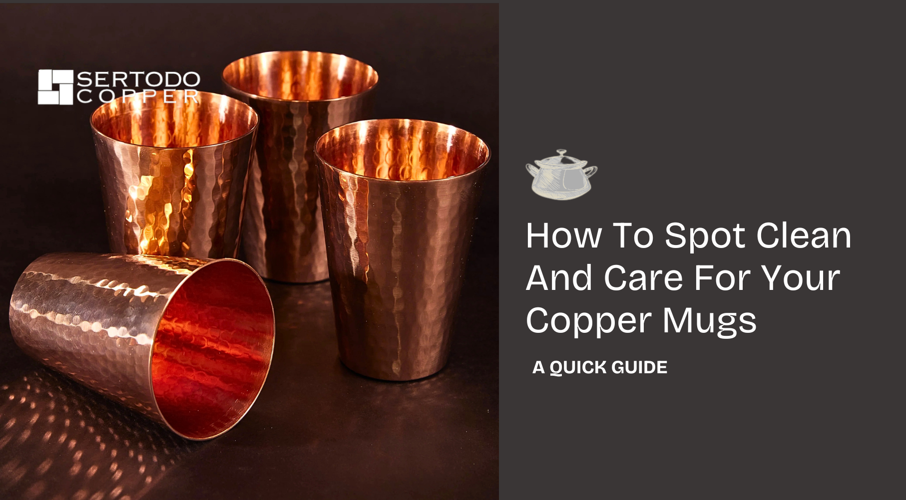 Spot cleaning copper cups