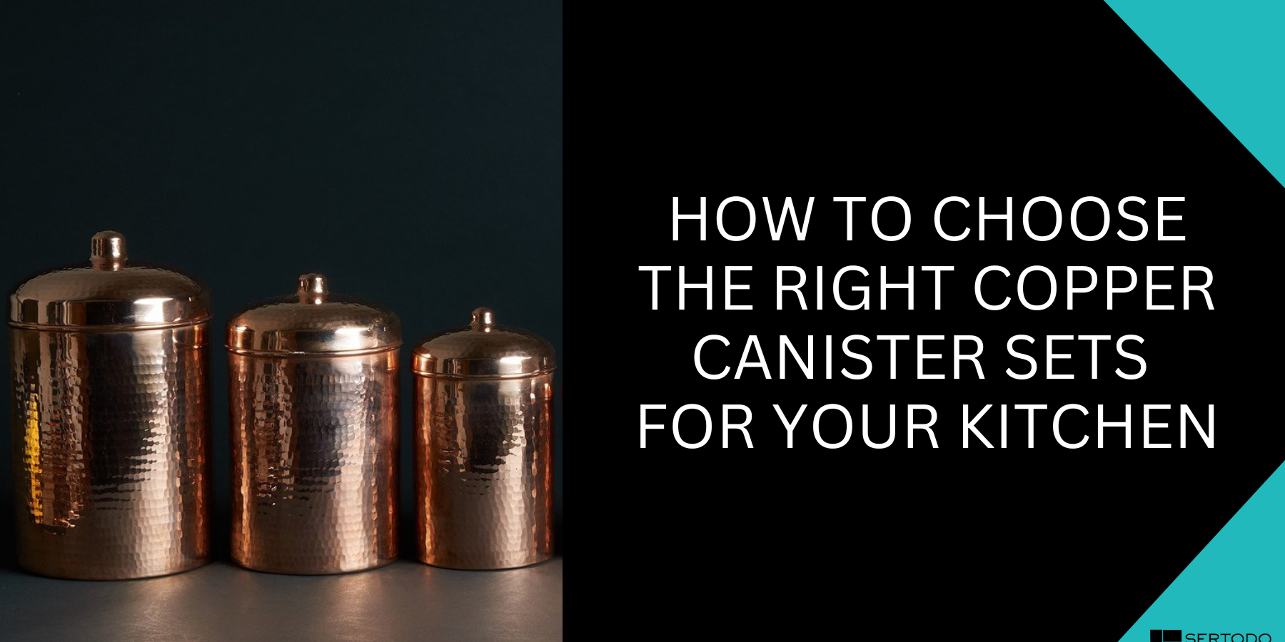 Copper kitchen canister sets