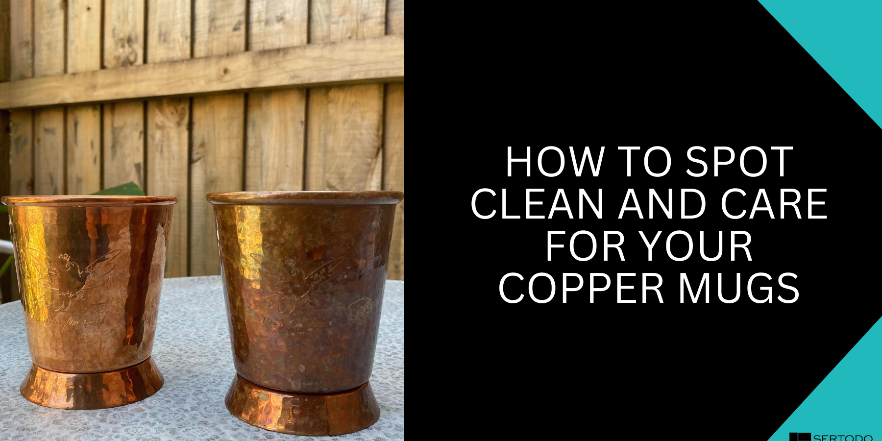 How to spot clean and care for your copper mugs