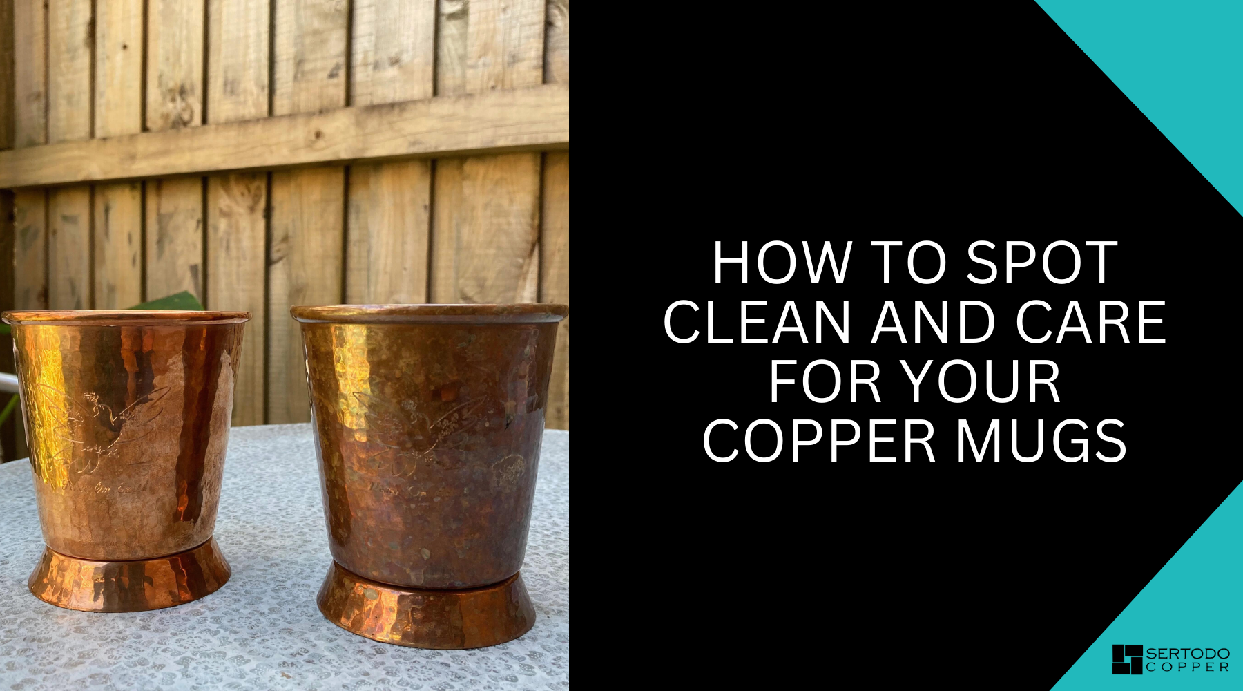 How to spot clean and care for your copper mugs