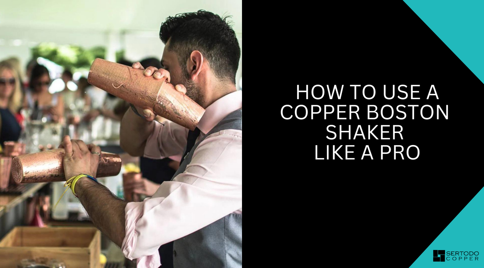 How to shake cocktails with a copper boston shaker