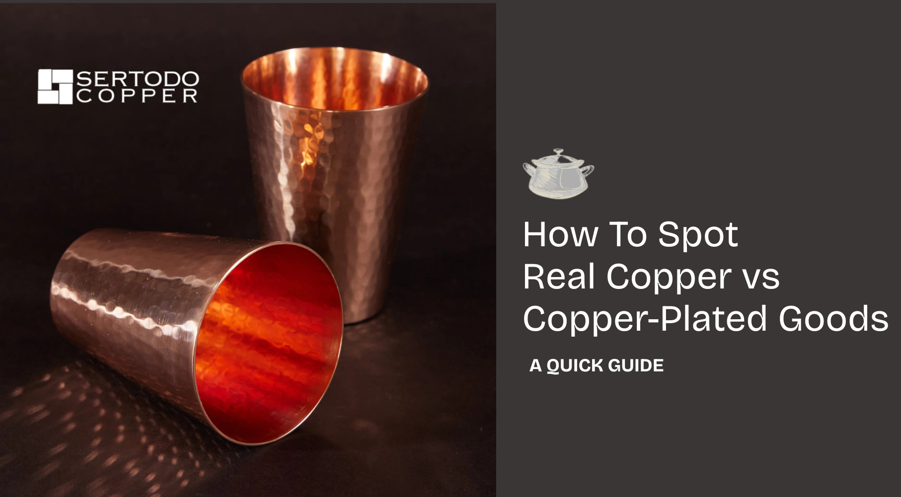 Real copper versus copper-plated goods