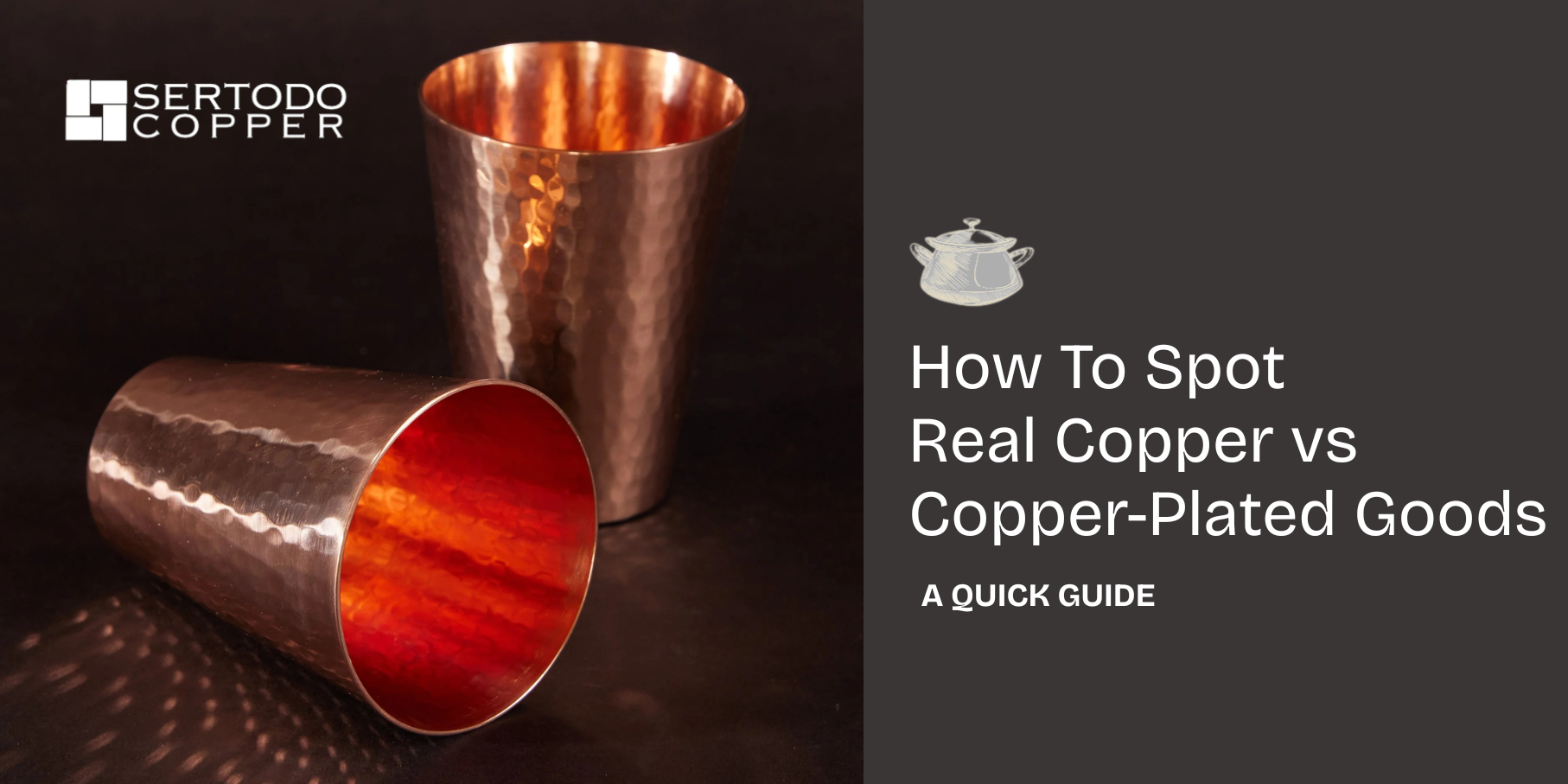 Real copper versus copper-plated goods