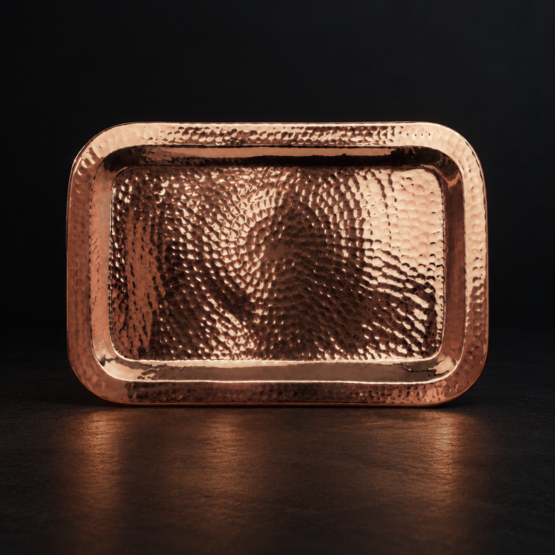 Copper serving tray