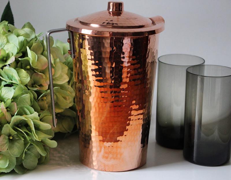 Gangotri Copper Water Pitcher with Lid