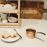 Petite French Copper Butter Pot With Lid
