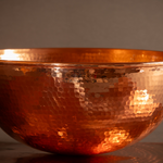 Large copper bowl