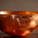 Large copper bowl