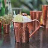 Solid Copper Moscow Mule Mug with Copper Handle 18 oz Mexican Mule