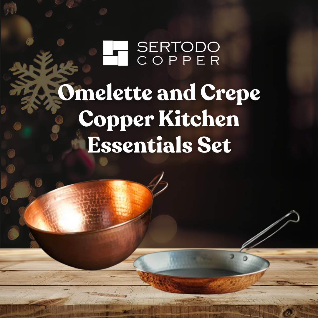 Holiday Omelette and Crepe Copper Kitchen Essentials Set