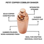 Sertodo Copper Cobbler Shaker
