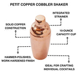 Sertodo Copper Cobbler Shaker