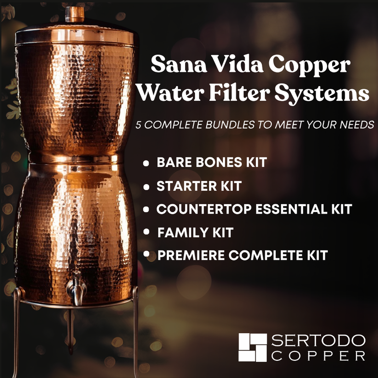 Sana Vida Copper Water Filtration Systems