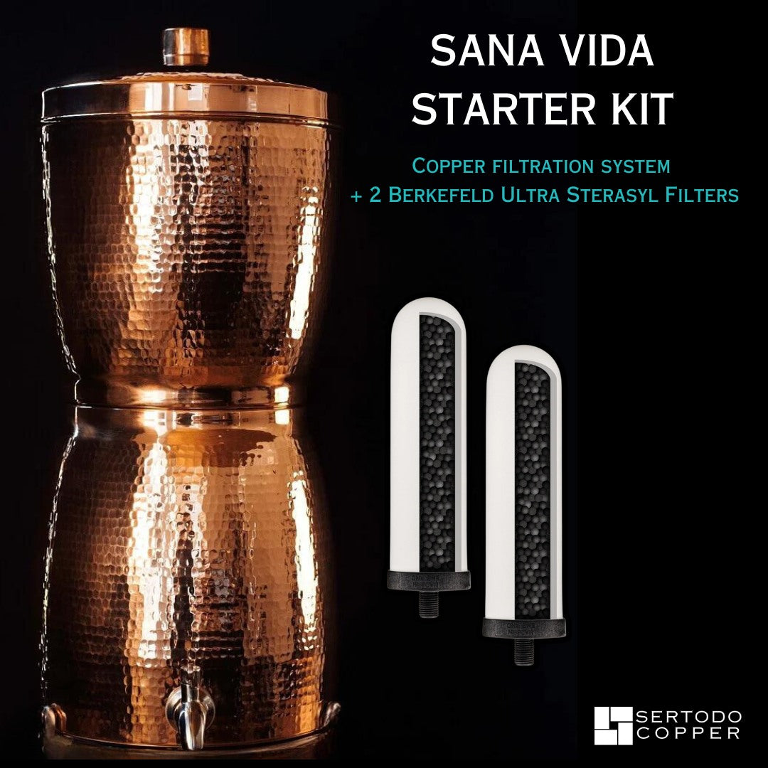 Sertodo Copper Water Filter System Starter Kit