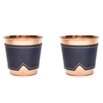 Copper cup leather sleeve set natural