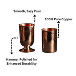 Hammered Copper Cocktail Glasses