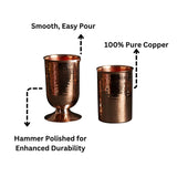 Hammered Copper Cocktail Glasses