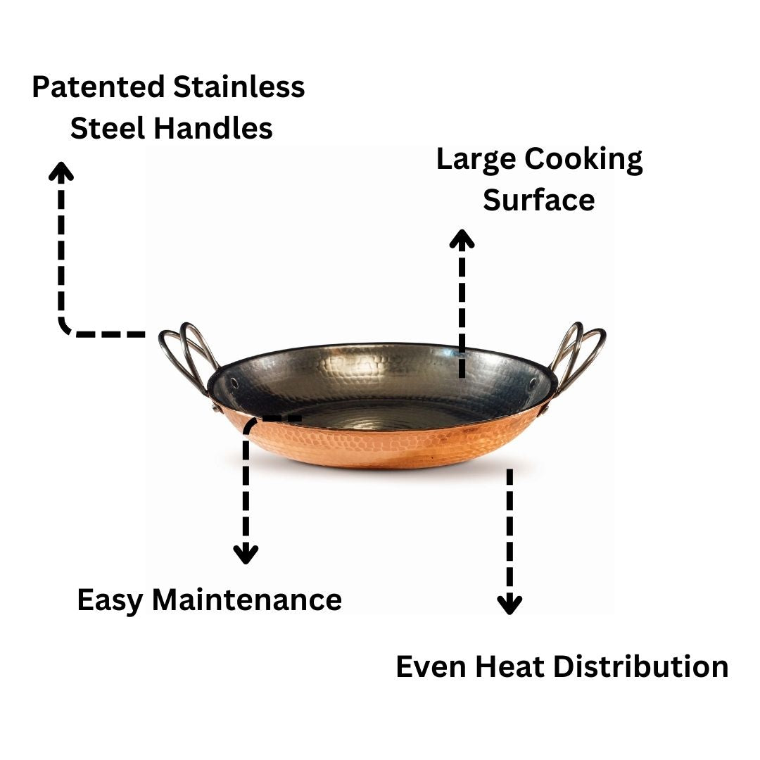 Alicante Copper Paella Pan