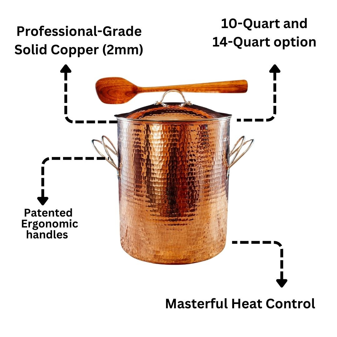 Big, Beautiful Copper Stock Pots