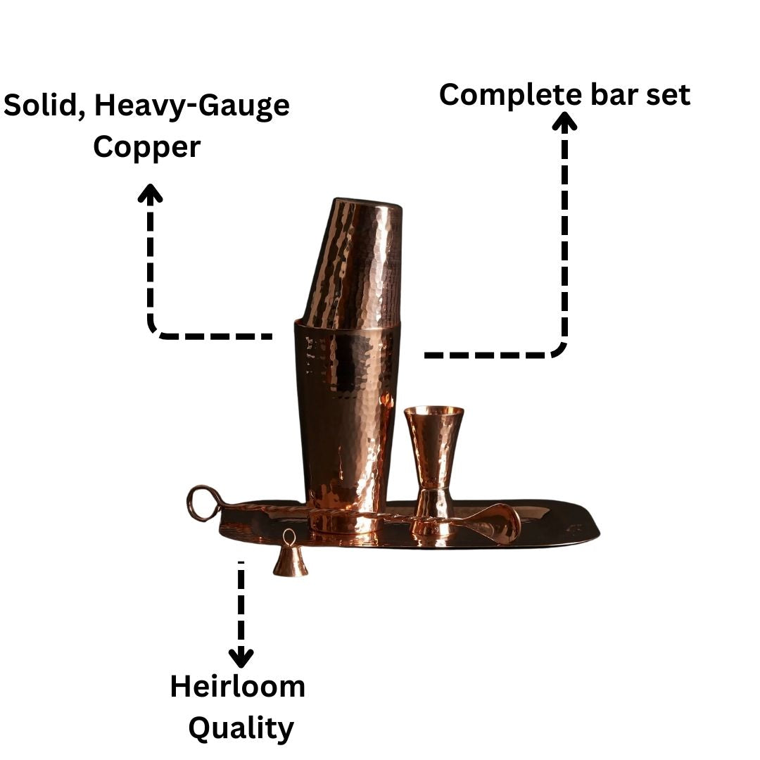 Copper Barman&#39;s Set Up