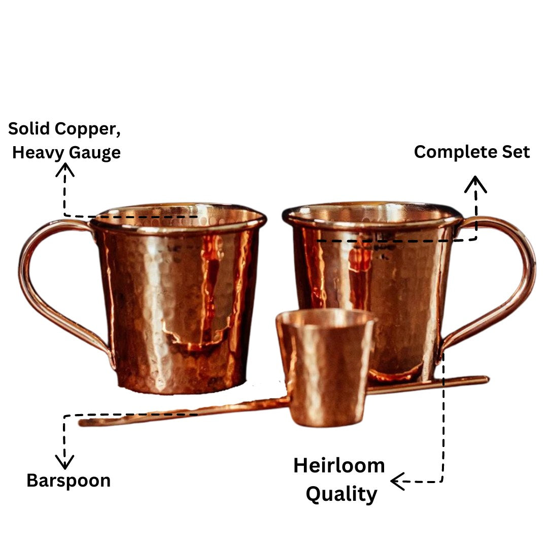 Moscow Mule Glasses Gift Set