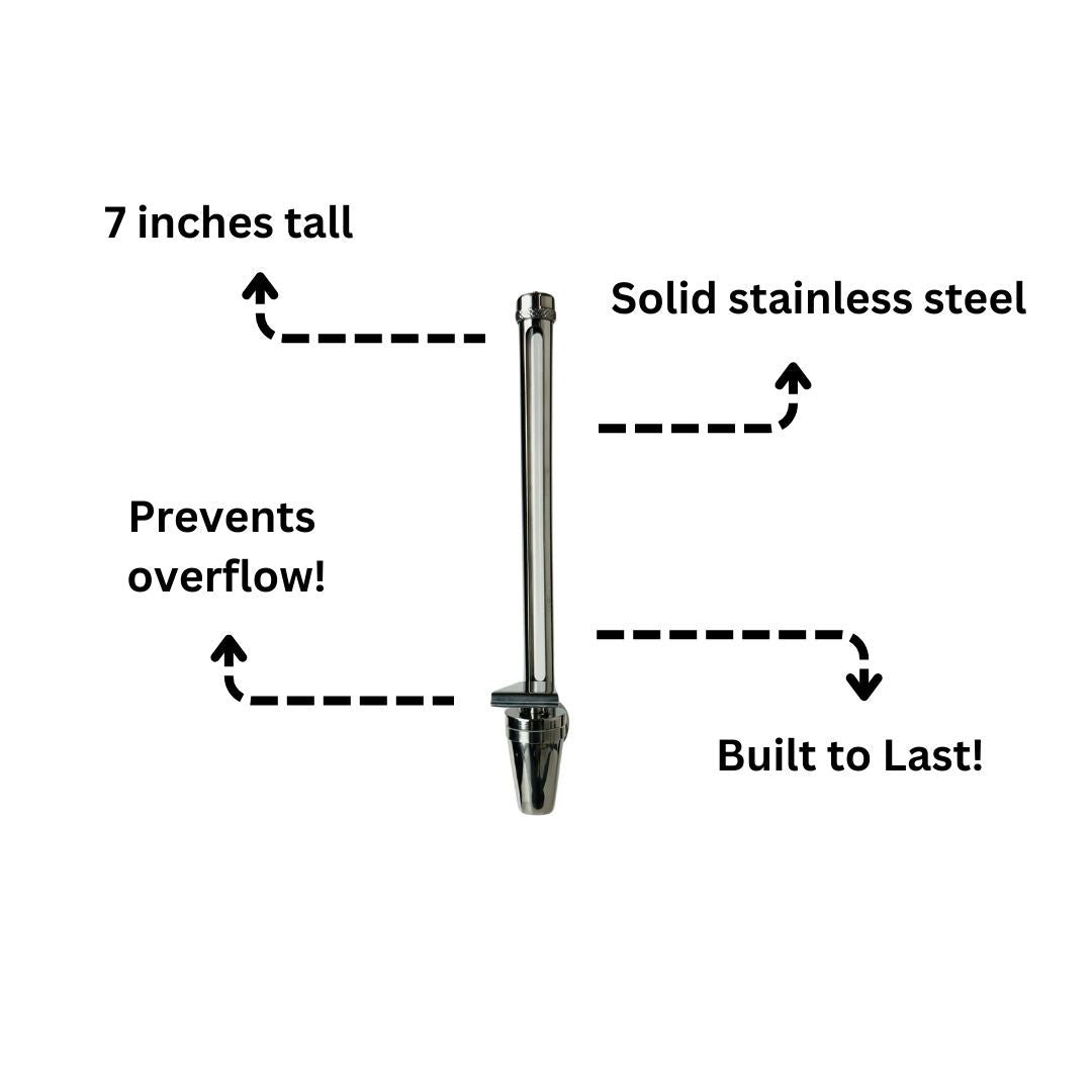 Sertodo Site Tube Spigot, Solid Stainless Steel construction