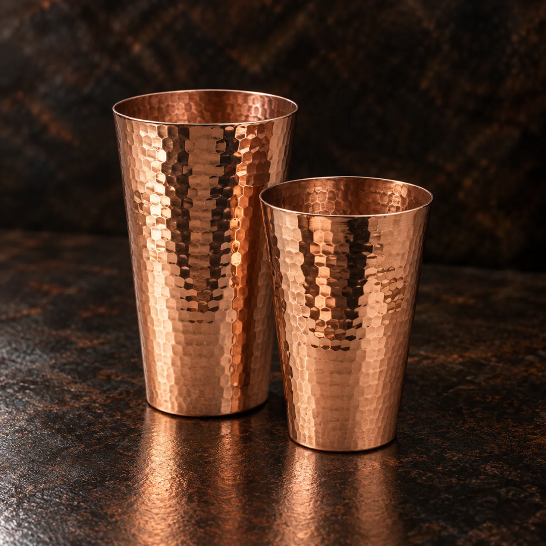 Copper cocktail shaker set