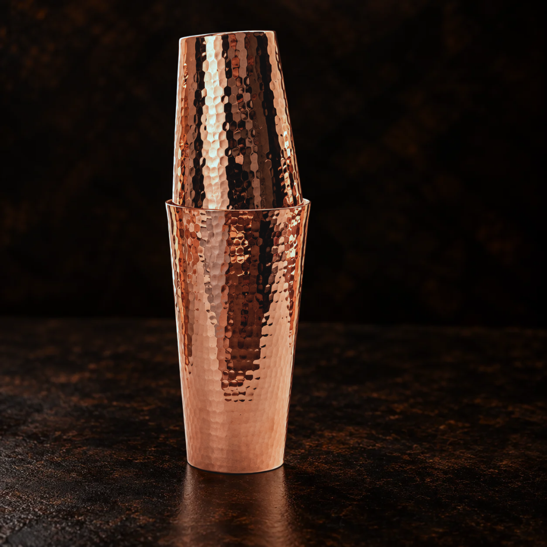 Copper cocktail shaker set