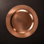 Hammered copper charger plates