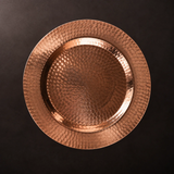 Hammered copper charger plates