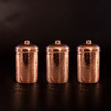 Triple Copper Canisters Gift Set