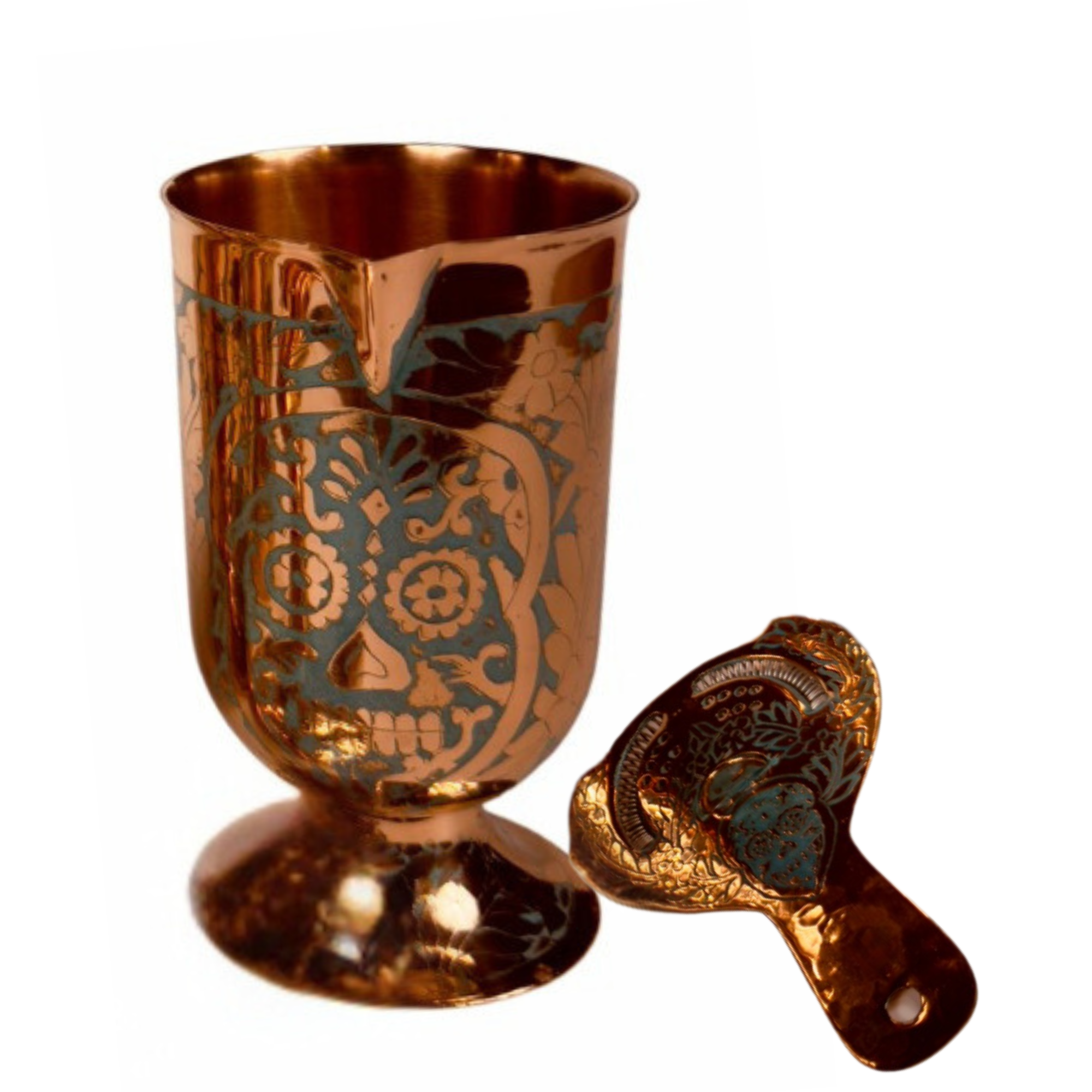 La Calaca Hammered Copper Bar Tools