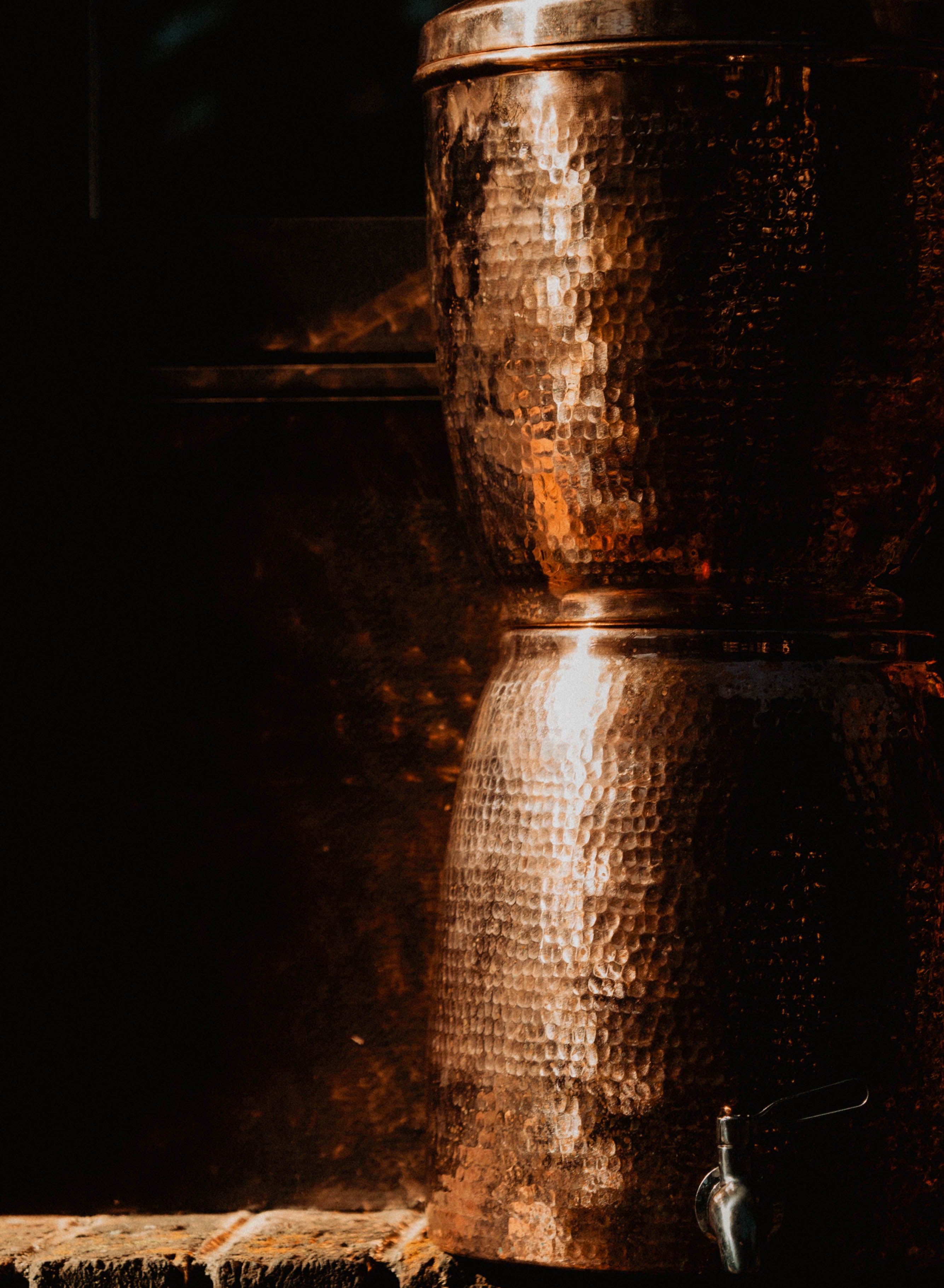 Copper Water Filter System Close Up