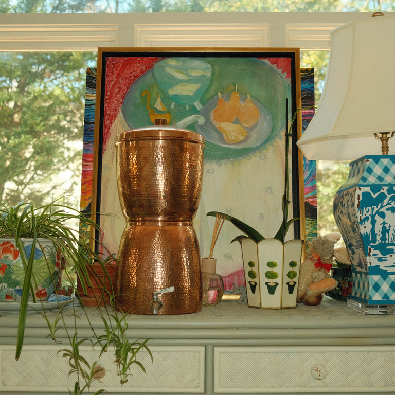 Copper water filter system