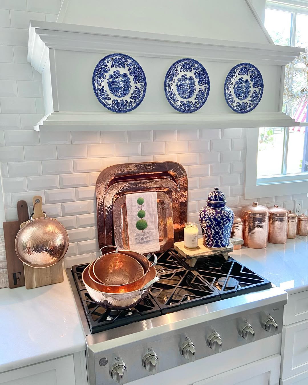 Large copper serving platter