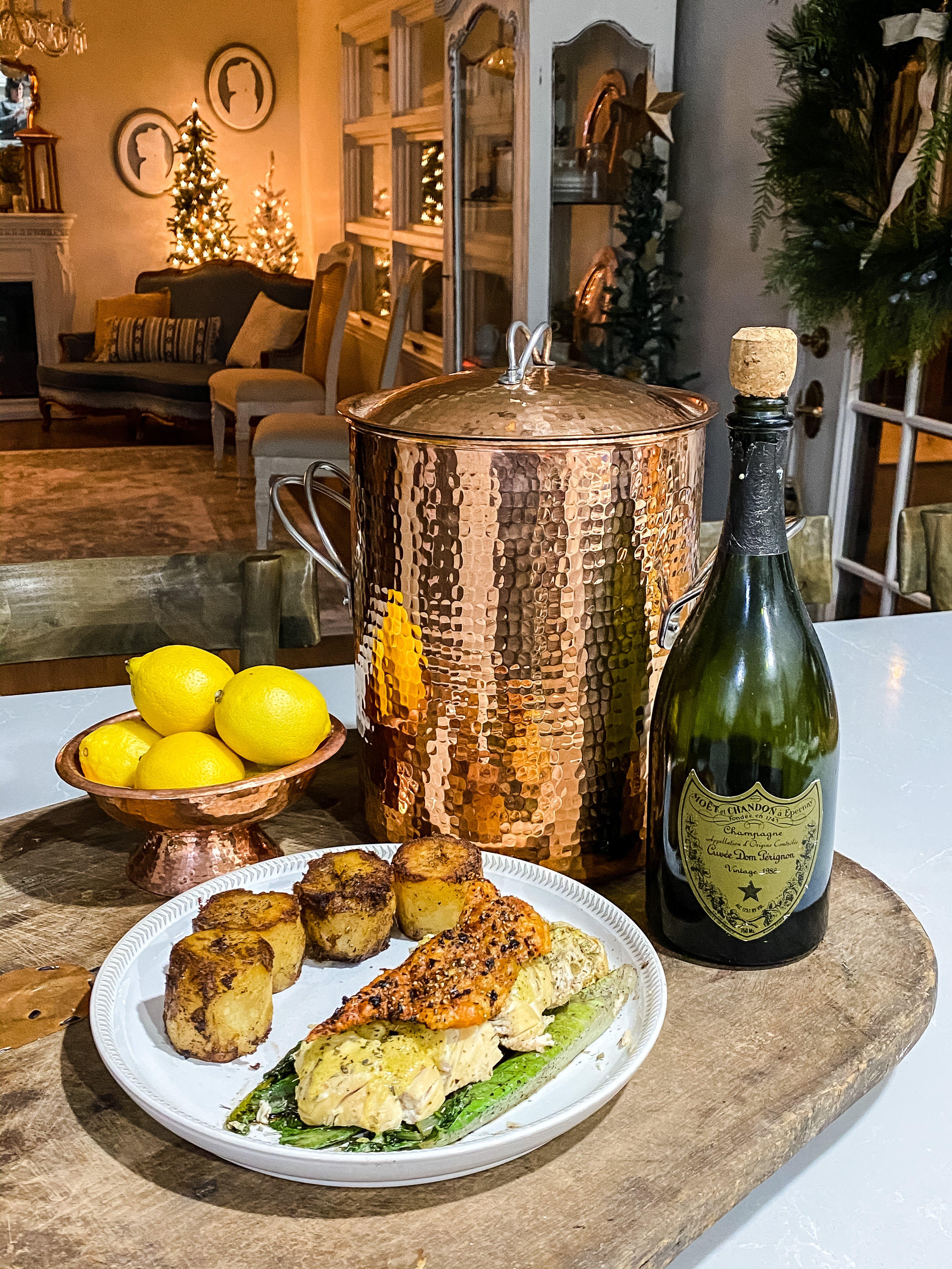 Extra large copper pot