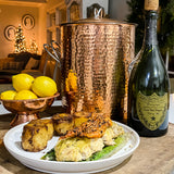 Extra large copper pot