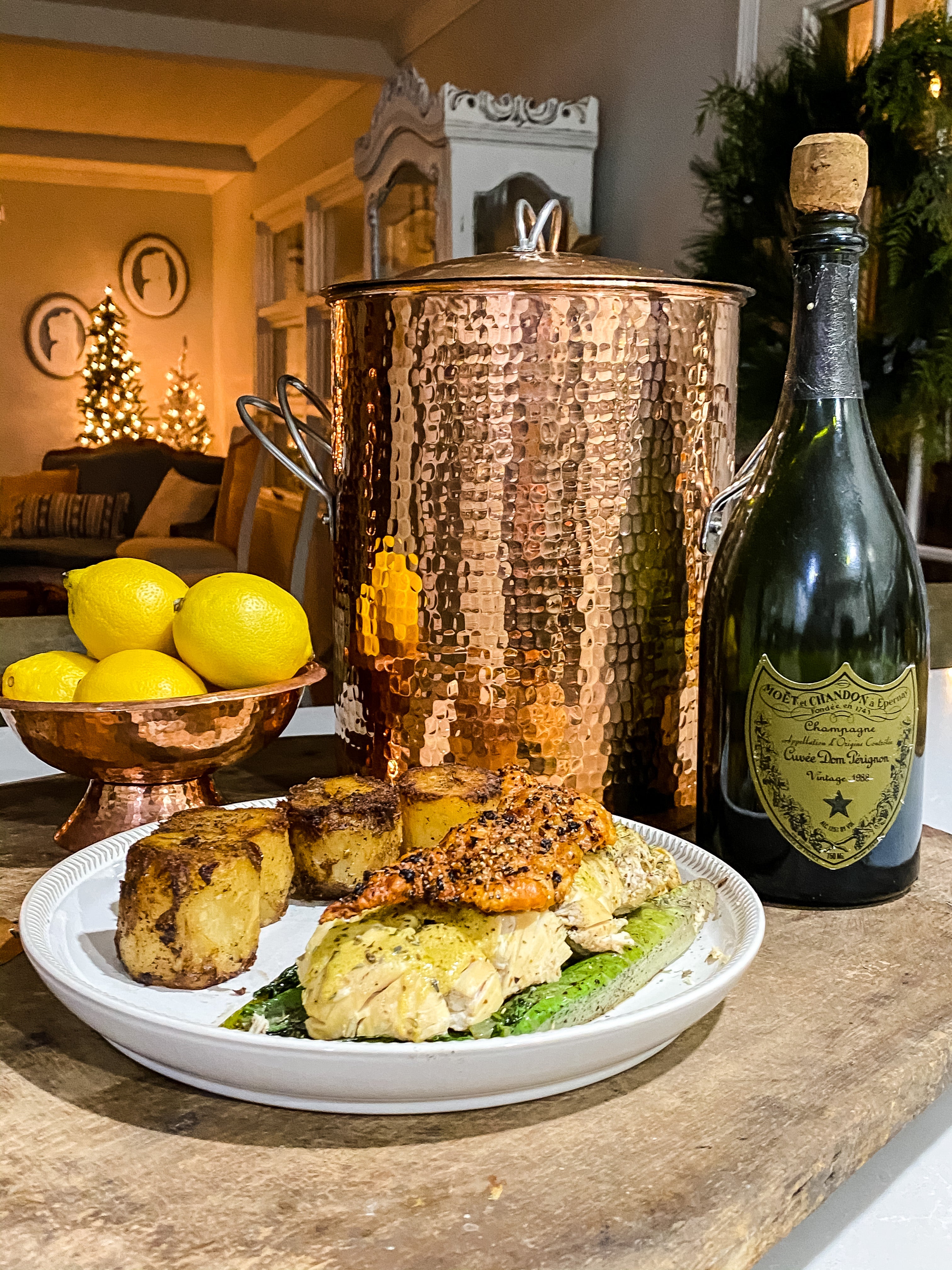 Extra large copper pot