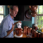 Copper mixing bowl for Kitchenaid mixer demonstration