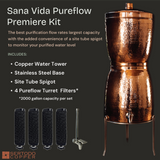 Sana Vida Pureflow Copper Water Filtration System