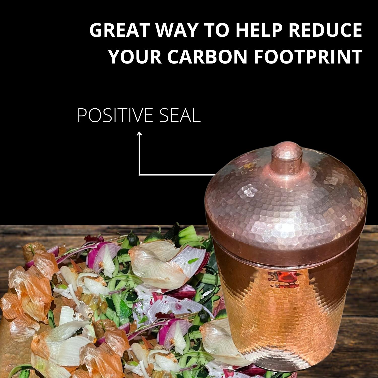 Copper Compost Bin Kitchen Canister