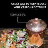 Copper Compost Bin Kitchen Canister