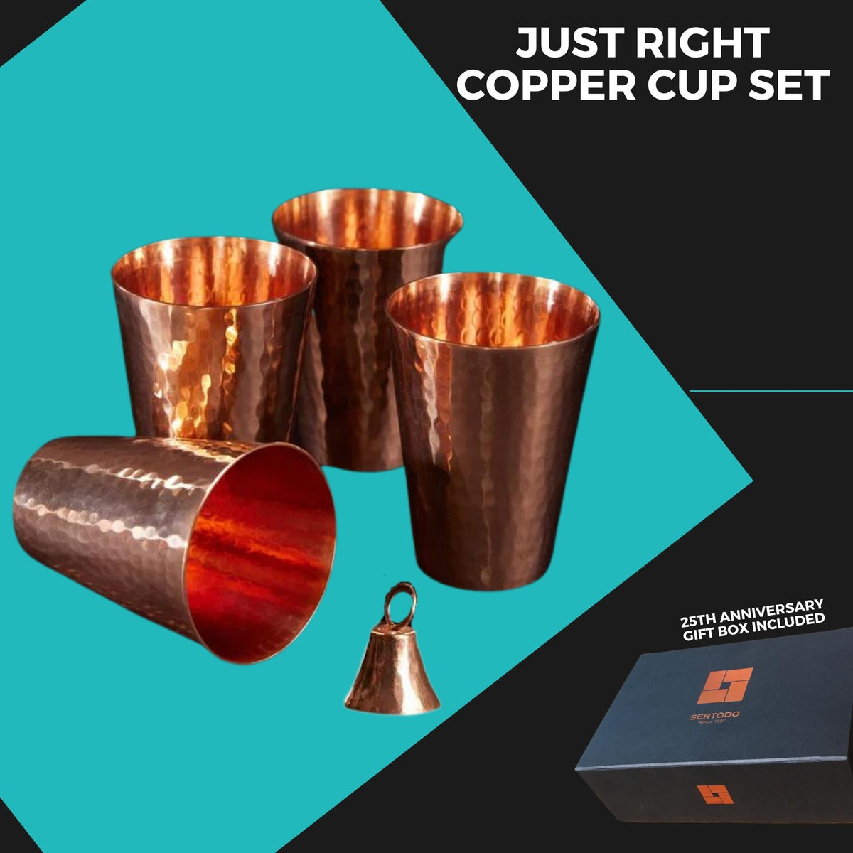 Just Right Copper Cup Set